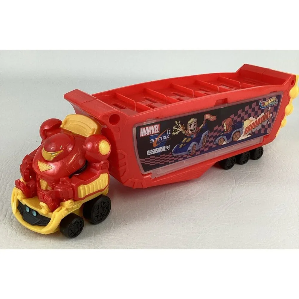 Hot Wheels RacerVerse Marvel Hulkbuster Hauler Stark Iron Man Vehicle Mattel